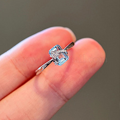 925 anello in argento sterling con zirconi cubici&nbsp;FS-WGFD4D7-03