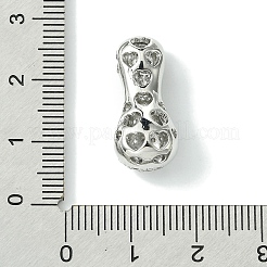 Cremagliera in ottone placcatura pendenti zirconi&nbsp;KK-S378-02P-I