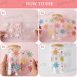 6 шт. 6 стиля ПВХ пластиковые водонепроницаемые декоративные наклейки этикетки DIY-SP0004-92