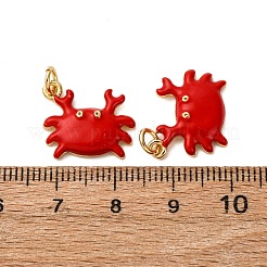 Латунь эмаль подвески&nbsp;KK-CJC0013-10G-RS