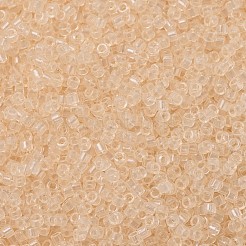 MIYUKIデリカビーズ  シリンダー  日本製シードビーズ  11/0  (db1409) 透明ペールベージュ  1.3x1.6mm  穴：0.8mm  約2000PCS /ボトル  10 G /ボトル&nbsp;SEED-JP0008-DB1409