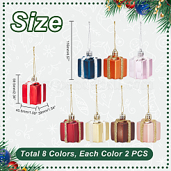 16 décoration suspendue en plastique à thème de Noël&nbsp;AJEW-NB0005-46