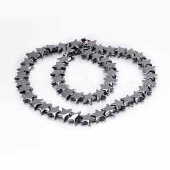 Non magnetici perle ematite sintetico fili&nbsp;G-P341-25-10mm