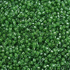 MIYUKIデリカビーズ  シリンダー  日本製シードビーズ  11/0  （db0274)裏地エンドウ緑光沢  1.3x1.6mm  穴：0.8mm  約2000PCS /ボトル  10 G /ボトル&nbsp;SEED-JP0008-DB0274