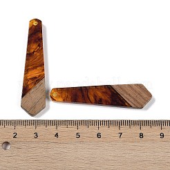 Pendentifs en résine & en bois&nbsp;WOOD-F015-05A