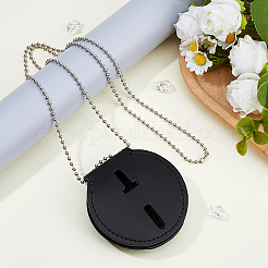 Держатель для значка из коровьей кожи&nbsp;AJEW-WH0696-023B