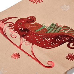 Rechteckige Papiertüten zum Thema Weihnachten mit Heißprägung&nbsp;CARB-F011-02D