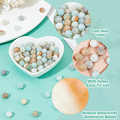 2 нити натуральных цветочных бусин амазонита нити G-DC0001-39