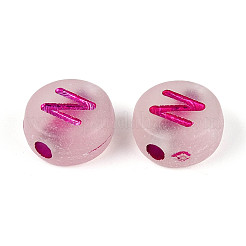 Светящиеся матовые акриловые бусины FACR-T008-02N