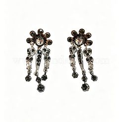Pendientes colgantes de aleación y rhinestone.&nbsp;WG63AC8-01