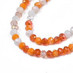 Непрозрачное стекло бисер нитей X-GLAA-T006-07-A07