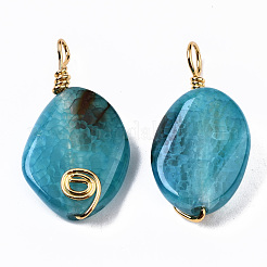 Природные подвески агат треск&nbsp;G-S359-267