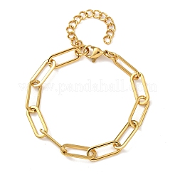 Bracelets à chaîne trombone en acier inoxydable 304 pour femmes&nbsp;BJEW-F536-22G