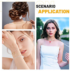 Латунный удлинитель цепочки в форме сердца&nbsp;FIND-CA00001