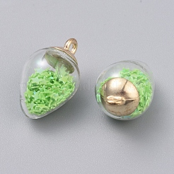 Прозрачные стеклянные подвески&nbsp;GLAA-TAC0002-H05