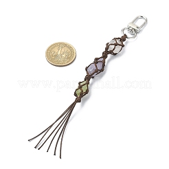 Натуральный кварцевый кристалл макраме&nbsp;KEYC-TA00023-02