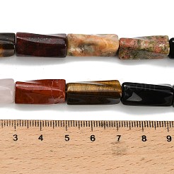 Природных драгоценных камней смешанного бисер нитей G-C220-A01-9x20mm