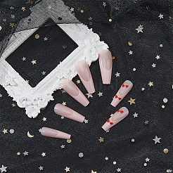 Нейлоновая сетчатая ткань с узором звезды DIY-WH0569-01C