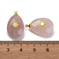 Природного розового кварца подвески G-B089-01G-05