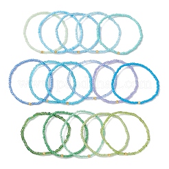 16шт наборы браслетов из стеклянных бусин&nbsp;BJEW-MZ00294