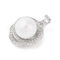 Латунные микро проложить кубического циркония подвески&nbsp;ZIRC-I066-06P-01