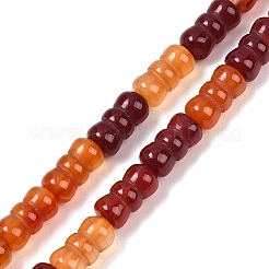 Бусины из натурального красного агата (окрашенные и нагретые) G-P595-A02-01