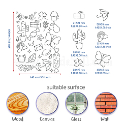 Трафареты для штампов из нержавеющей стали DIY-WH0289-032