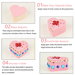 Комплекты шкатулки для драгоценностей DIY-PH0027-22