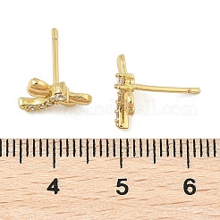 Серьги-гвоздики из циркония&nbsp;EJEW-R016-26G-10