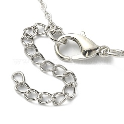 Колье с подвеской из цветочного сплава NJEW-FZ00021