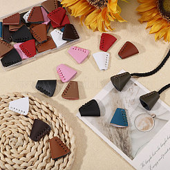 40 шт. двухцветные кожаные наконечники для шнура&nbsp;FIND-CA0011-38