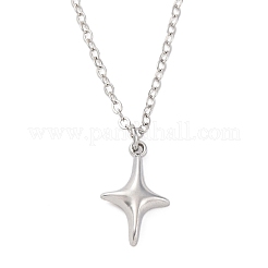 Звезда сплава кулон ожерелья&nbsp;NJEW-JN05214-01
