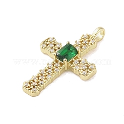 Micro de latón dorado allanan colgantes cúbicos del zirconia&nbsp;KK-A209-07B-G