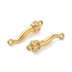 Итальянский рожок из нержавеющей стали 304 с корончатыми звеньями KK-D503-42G