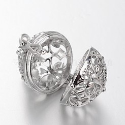 Экологичное покрытие стойки полое латунное круглое с подвесками клетки бабочки KK-M176-09P-NR