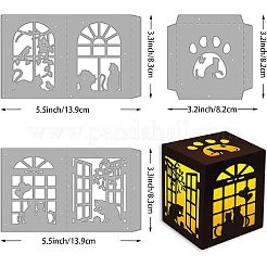 Углеродистая сталь разрезает трафареты DIY-WH0309-327
