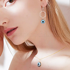 32 шт. подвески от сглаза из непрозрачной смолы двух цветов RESI-AR0001-21