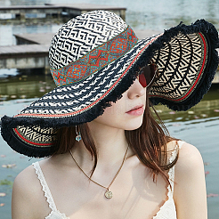 Поликоттоновые ленты с вышивкой в этническом стиле 5м&nbsp;OCOR-FG0001-42A