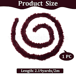 Рулон ткани из искусственного меха и синели для украшения рождественской елки или изготовления бантов для венков FIND-WH20003-95B