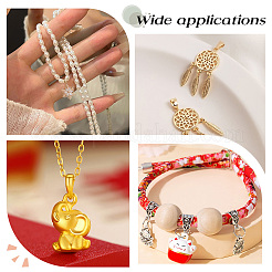 50 шт. латунные защелки на дужках KK-PH0005-17