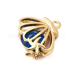 Латунь стекло амулеты KK-F916-30G