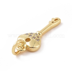 Colgante micropavé cubic zirconia de latón&nbsp;KK-C012-11G