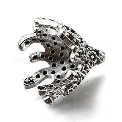 Латунь микропаве черный кубический цирконий KK-V011-26P