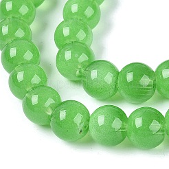 Colliers de perles en verre transparent imitant les yeux de chat&nbsp;GLAA-Q110-01C-08