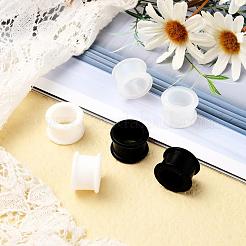 6 pièces 3 couleurs poulie silicone oreille jauges chair tunnels bouchons&nbsp;FIND-YW0001-18E