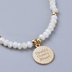 Браслеты из гальванического бисера BJEW-JB04311-05