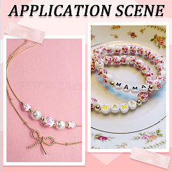 3 стиль печатных фарфоровых бусин ручной работы PORC-SP0001-08