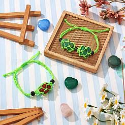 Регулируемый плетеный нейлоновый шнур макраме мешочек изготовление браслета&nbsp;AJEW-SW00013-03