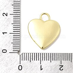 プリントブラスペンダント  ハートチャーム  長持ちメッキ  18KGP本金メッキ  目  19x16x3mm  穴：3x3mm&nbsp;X-KK-K274-08G-14