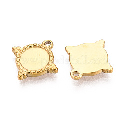 Оправы для подвесок из нержавеющей стали 304 в виде кабошонов&nbsp;STAS-T067-08G